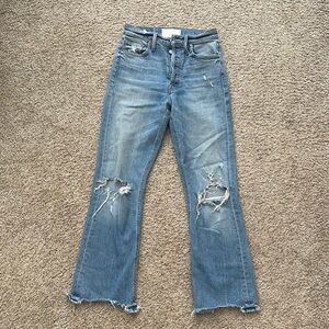 Stylish Blue Distressed Jeans